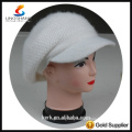 DSC9594 lingshang angora high quality Custom Crocheting Knitted hat lady peaked cap